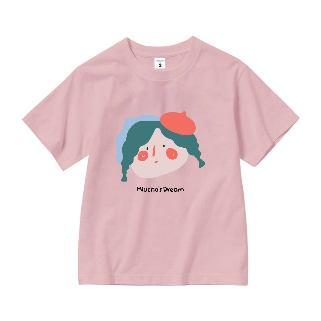 Áo thun dễ thương cho bé gái form rộng AED655 Miucho Kid 100% vải cotton thoáng mát basic_thumbnail_7