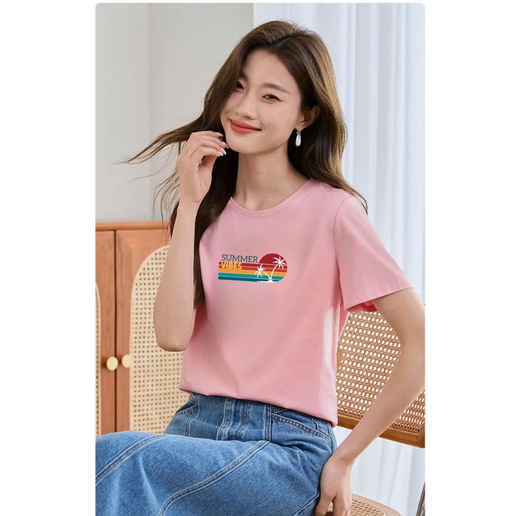 [Form Vừa] Áo phông nữ Loza nhiều màu Summer vibes chất liệu thun cotton mềm mịn - Mã VT8135_thumbnail_4