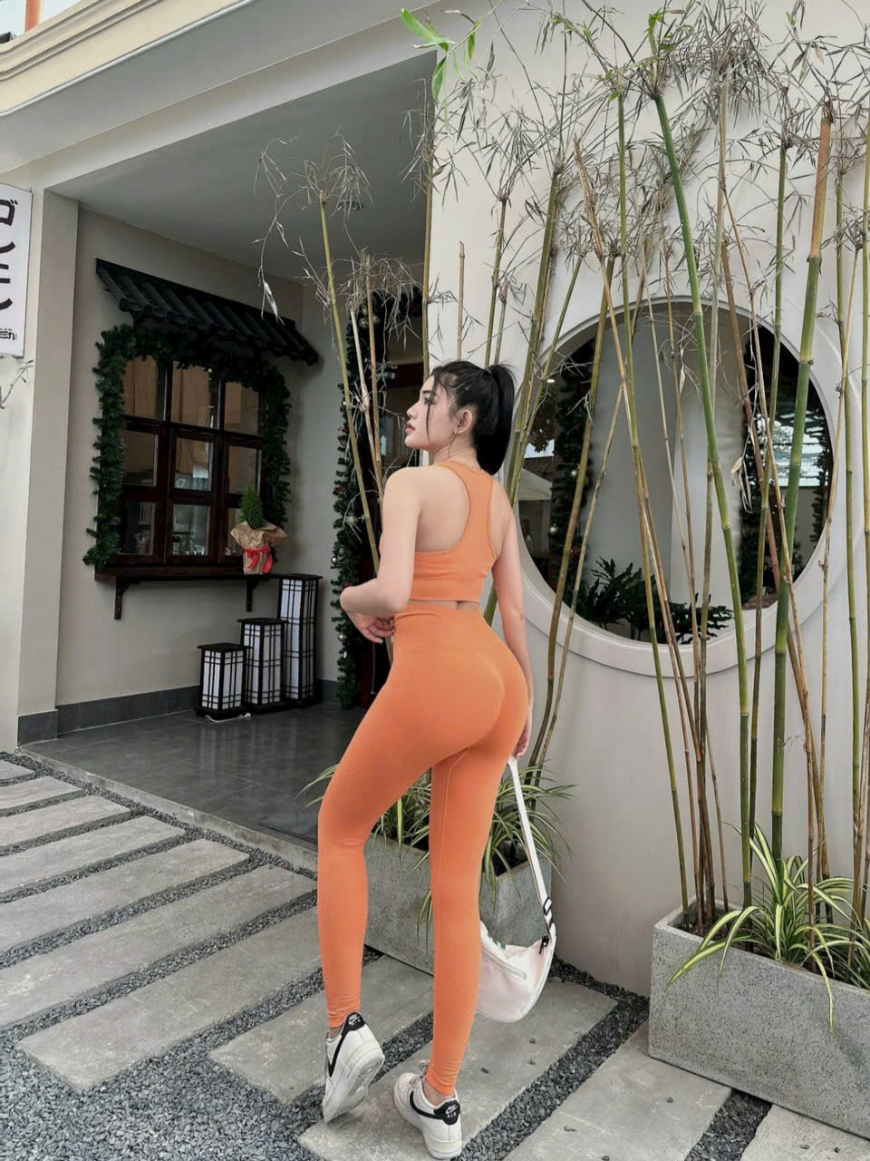 Bộ Quần Áo Thể Thao Tập Gym Yoga Nữ Dáng Dài Ba Lỗ Basic, Chất Dệt Mềm Mịn_thumbnail_20