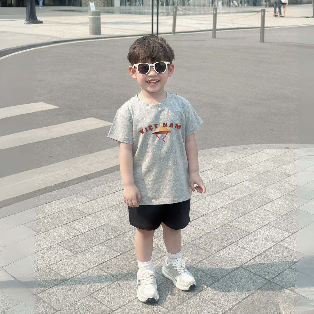 Bộ đồ bé trai in hình 'Việt Nam, Nón Lá' -  Loza Kids SB348_thumbnail_3