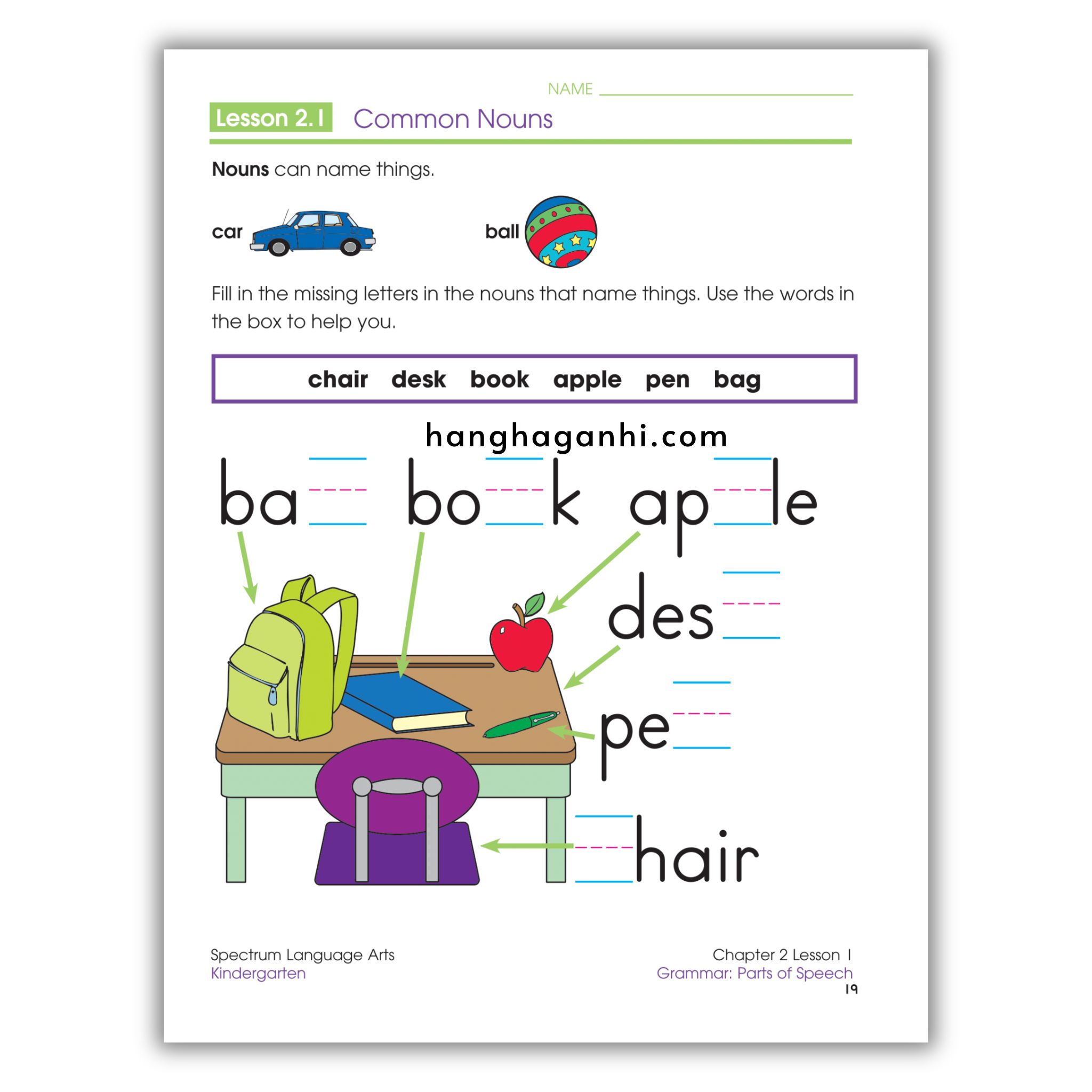 Sách Spectrum Language Arts Workbook Grade K_thumbnail_8