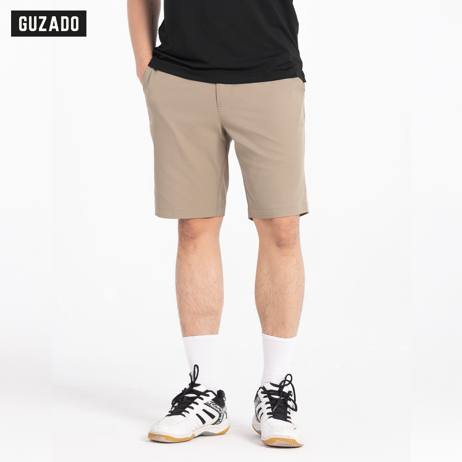 Quần Short Nam GUZADO Vải Kaki Trẻ Trung Năng Động GSR16_thumbnail_2