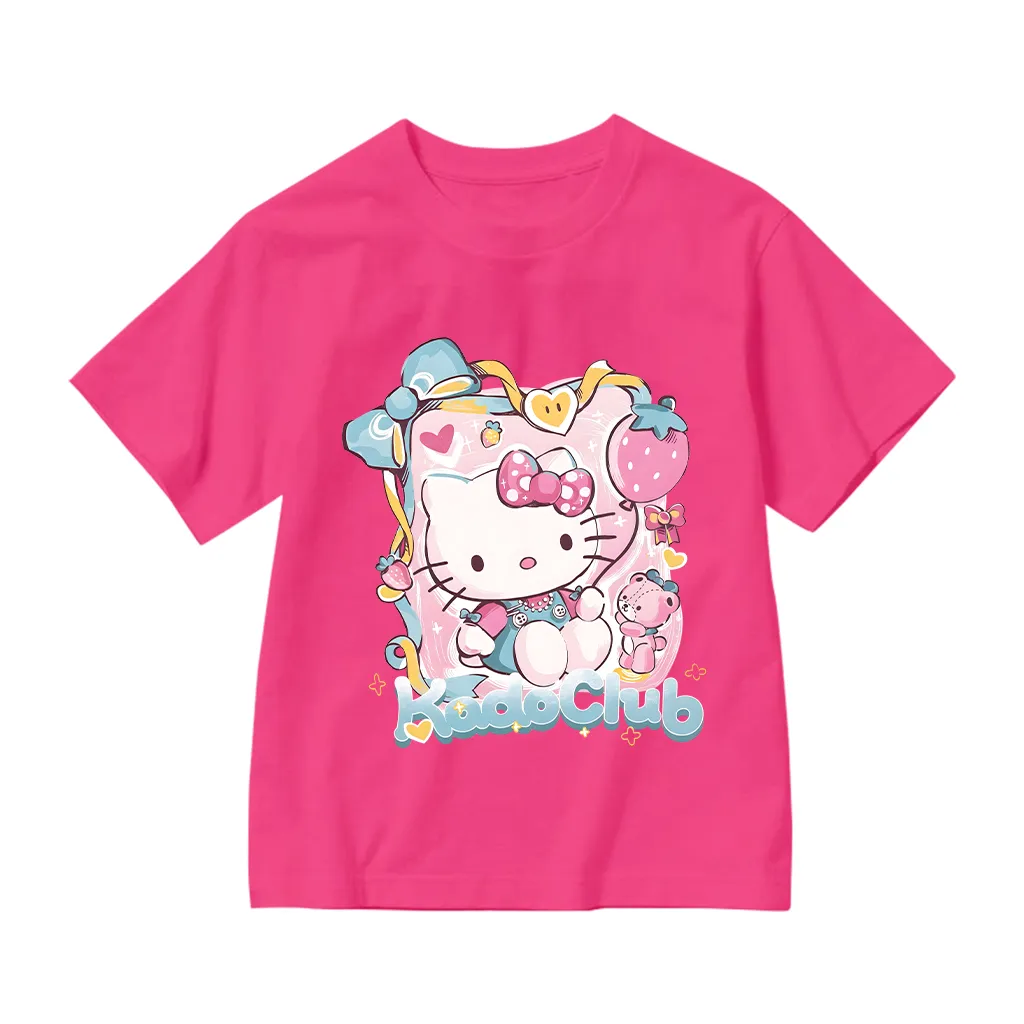 Áo thun bé gái Kado tay ngắn cổ tròn vải cotton thoáng mát dày dặn hình Kitty dễ thương 2871_thumbnail_14