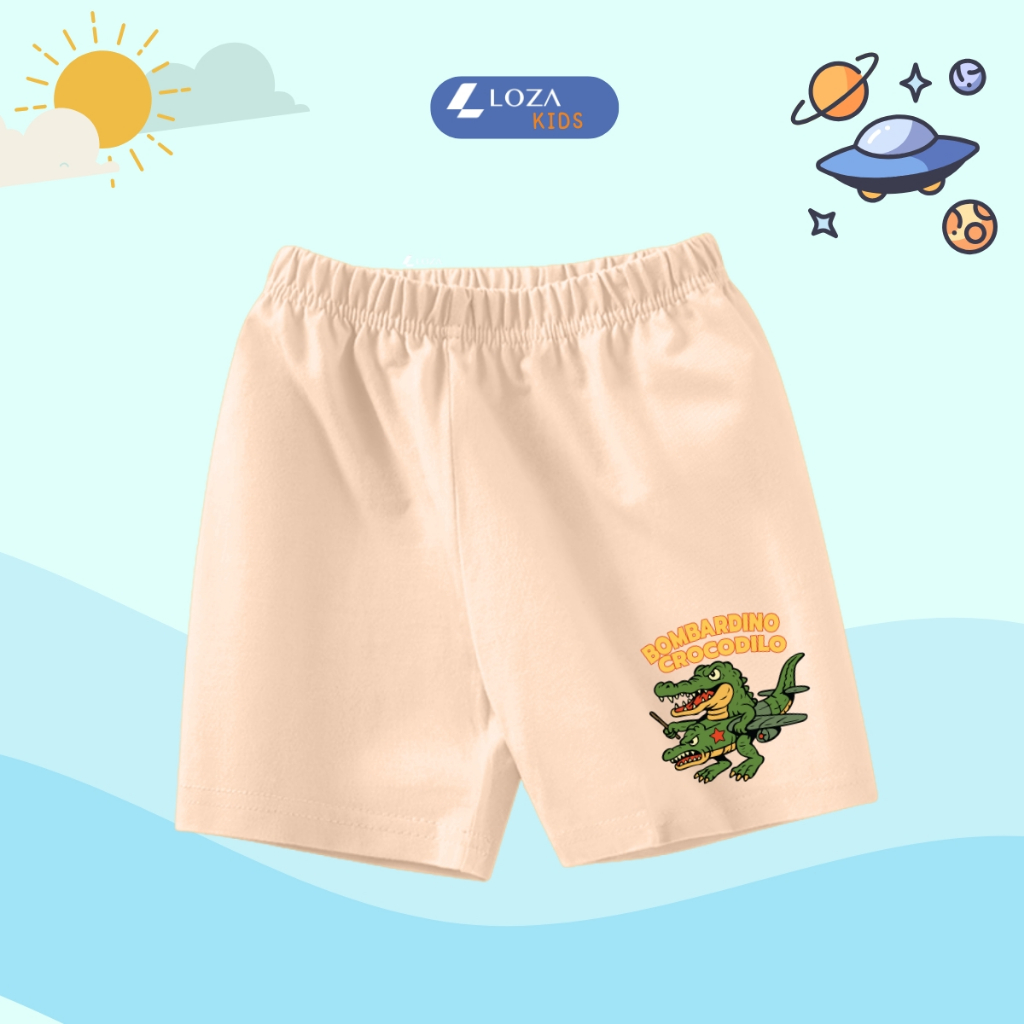 Quần đùi bé trai Brainrot Tung tung tung sahur, Tralalelo Tralala hè 2025 - Quần đùi bé nam 15-40kg - Loza Kids QU001_thumbnail_8