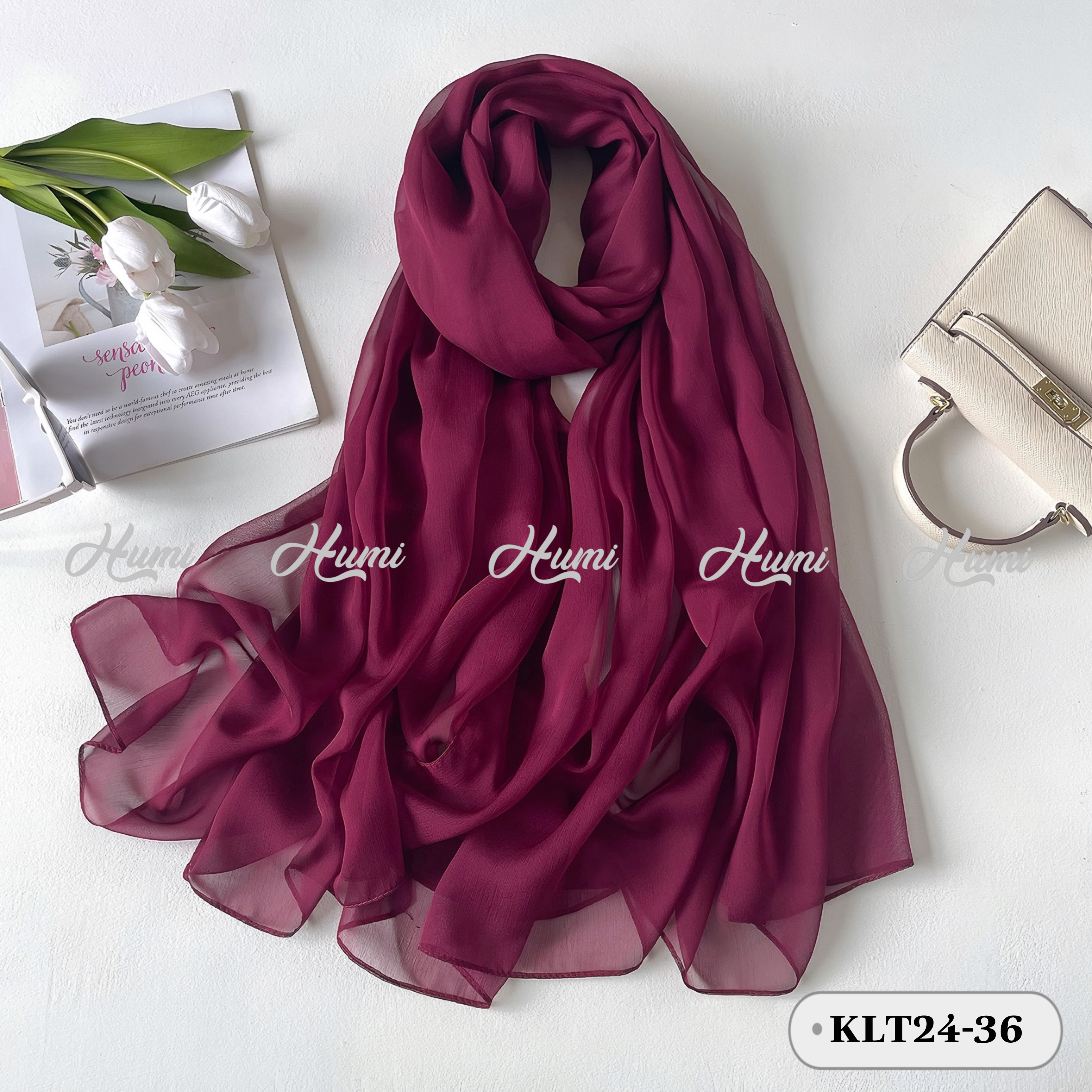 KHĂN TẰM GÂN TRƠN (KLT24-36 Đỏ Mận)