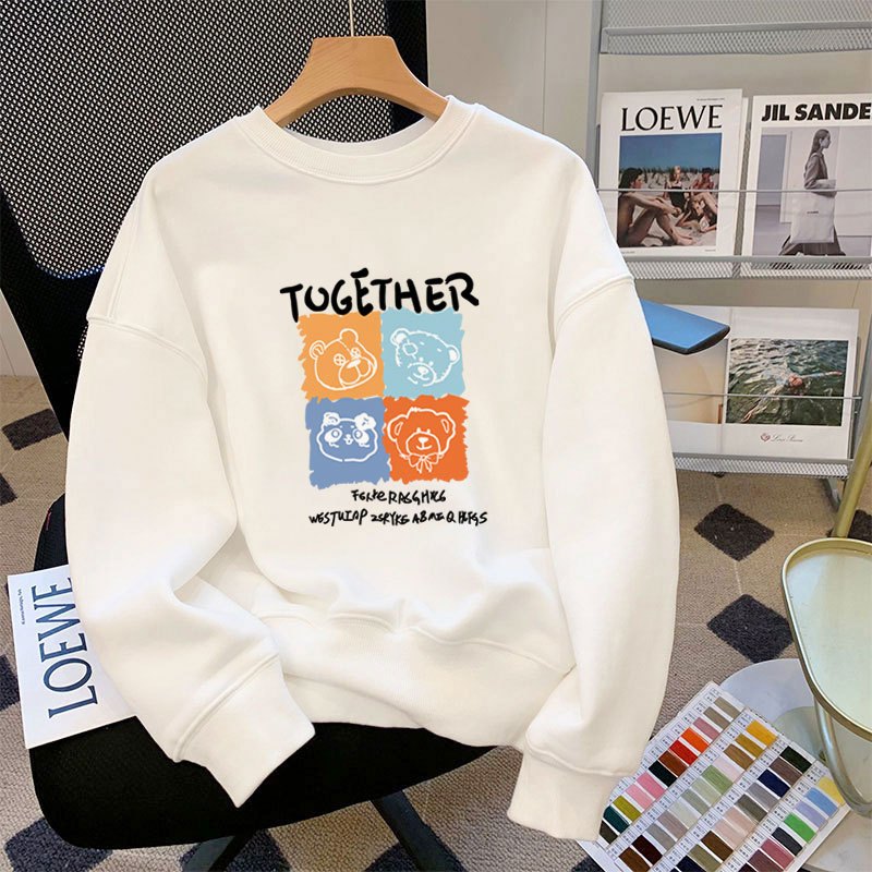 Áo sweater nữ in hình thời trang - Áo nỉ nữ thu đông dáng rộng - Loza G0081_thumbnail_15