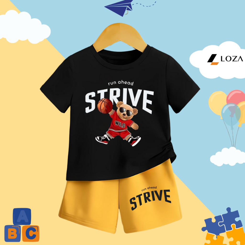 Bộ quần áo bé trai in hình 'Gấu Strive' - Loza Kids SB285_thumbnail_11