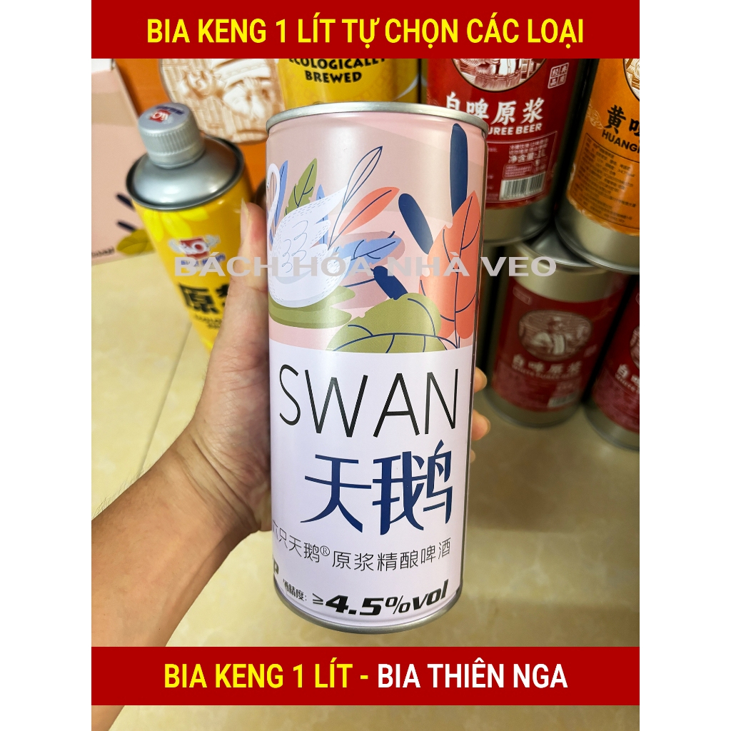 [Tổng Hợp] Bia keng trung quốc nhiều loại, Bia Liquan, lão gia, thiên nga,... Keng 1 lít, hàng cao cấp thơm ngon_thumbnail_4