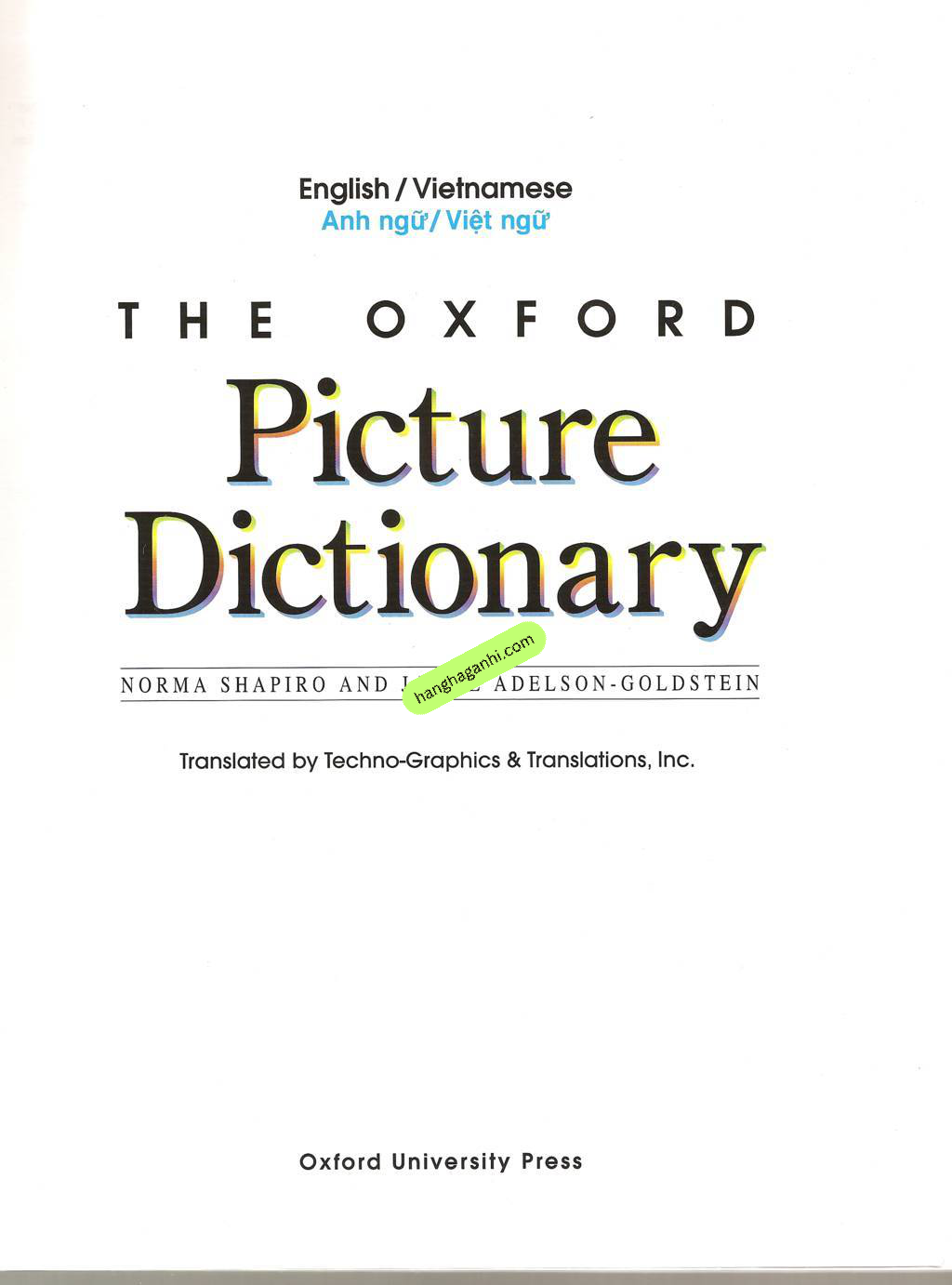 The oxford picture dictionary english vietnamese bản in lazer_thumbnail_1