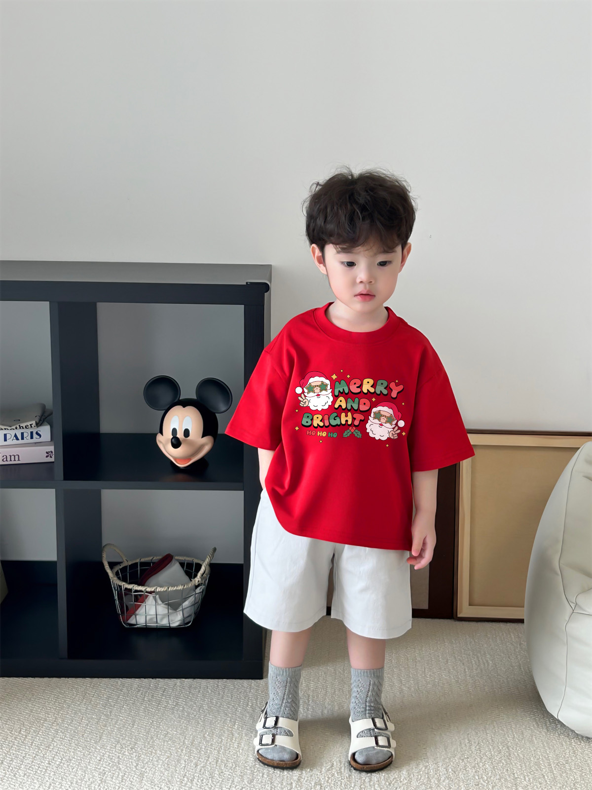 Áo thun bé trai giáng sinh noel form rộng vải cotton co giãn thoải mái AED1703 Miucho Kid in artwork_thumbnail_3