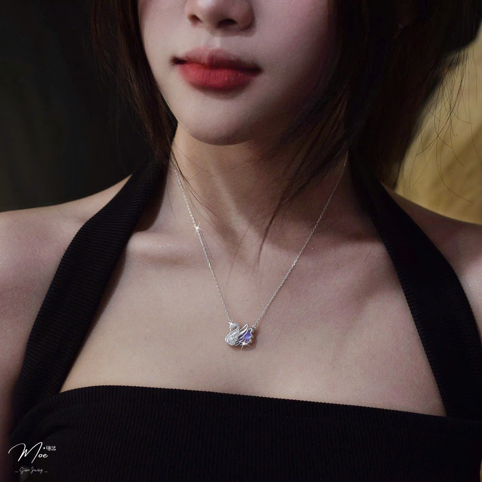 D264 - Dây chuyền thiên nga ngũ sắc_thumbnail_2