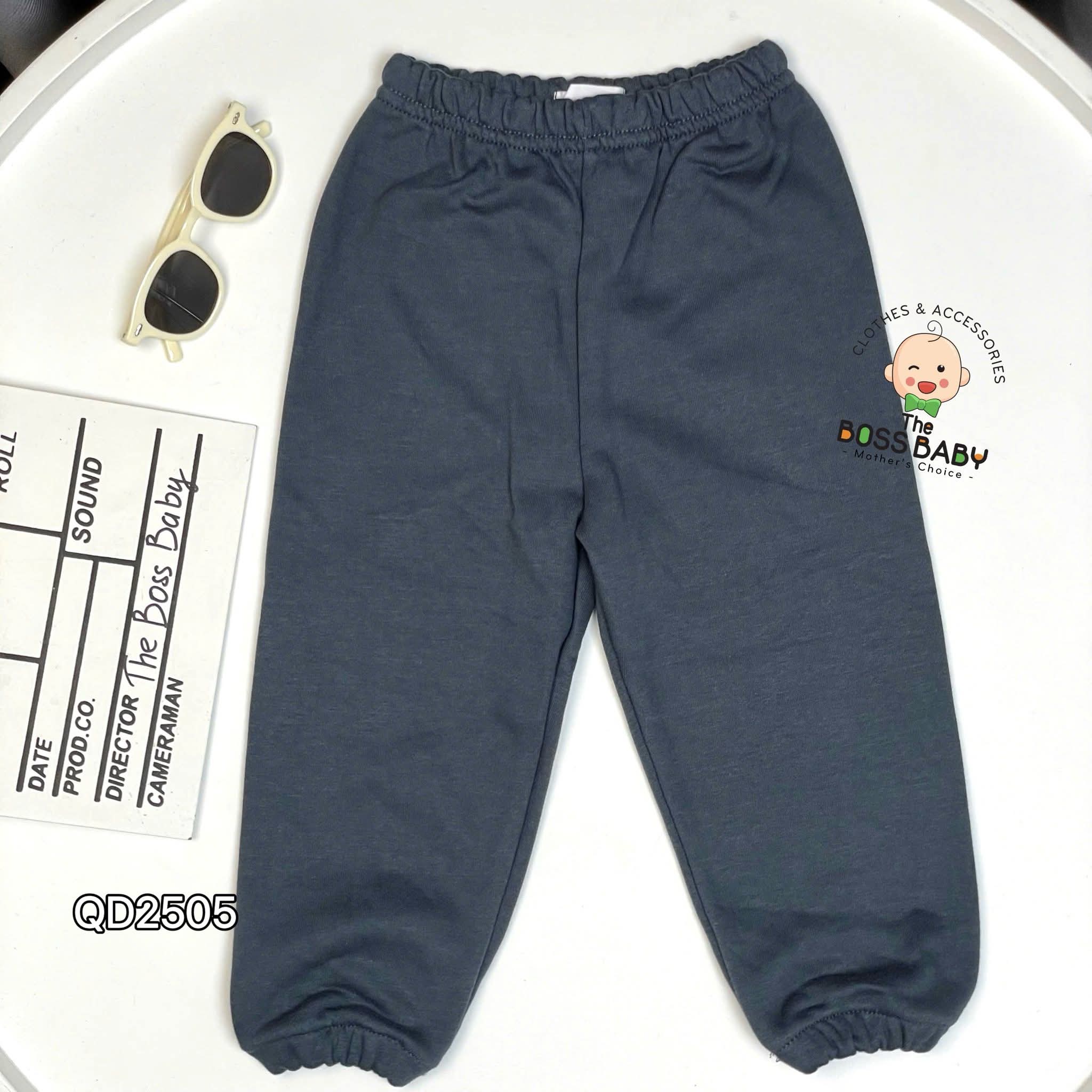 Set 3 quần nỉ da cá bo gấu rêu, trắng, than_thumbnail_2