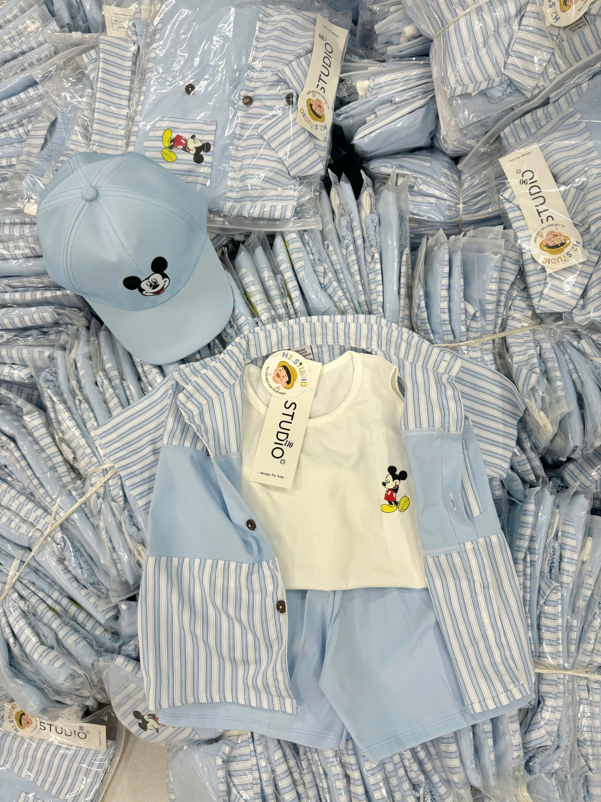 C55 SET 3CT CỘC TÚI IN MICKEY KÈM MŨ- A111.110