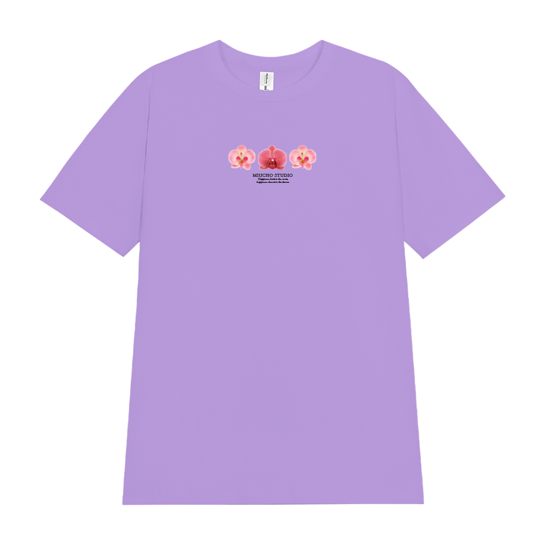 Áo thun nữ in hoa nhỏ xinh form vừa regular ARD1328 Miucho chic vải cotton in mix_thumbnail_13