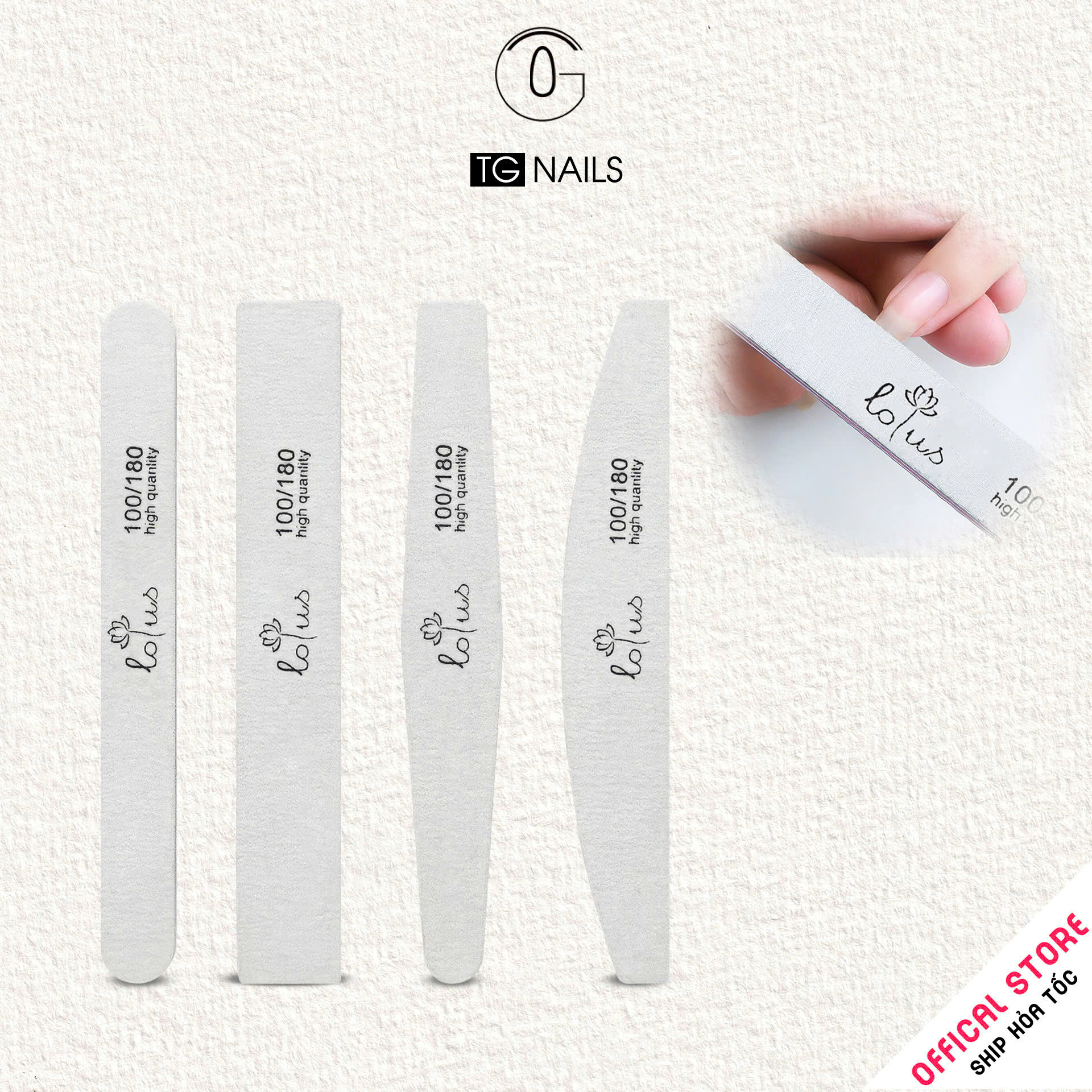 Phao dũa móng, kt(9*4*1.5)cm(+/-10%)nhãn hiệu LOTUS