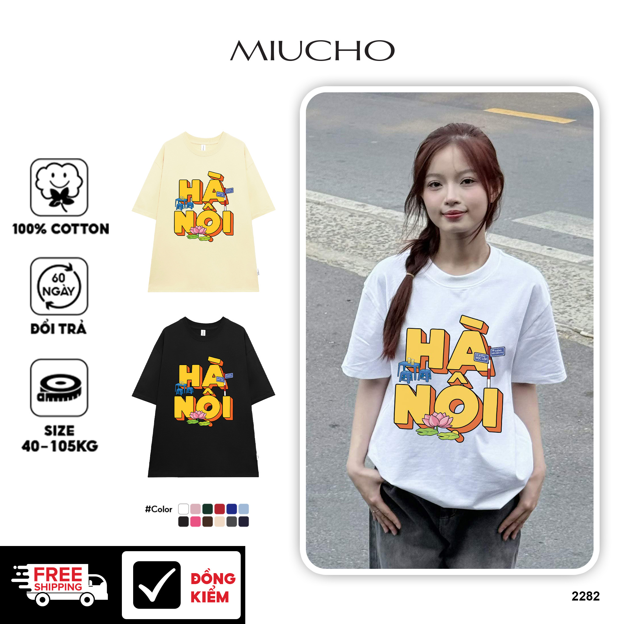 Áo thun form rộng du lịch các tỉnh thành Việt Nam 2282 Miucho vải cotton 4 chiều thoáng mát in mix_thumbnail_1