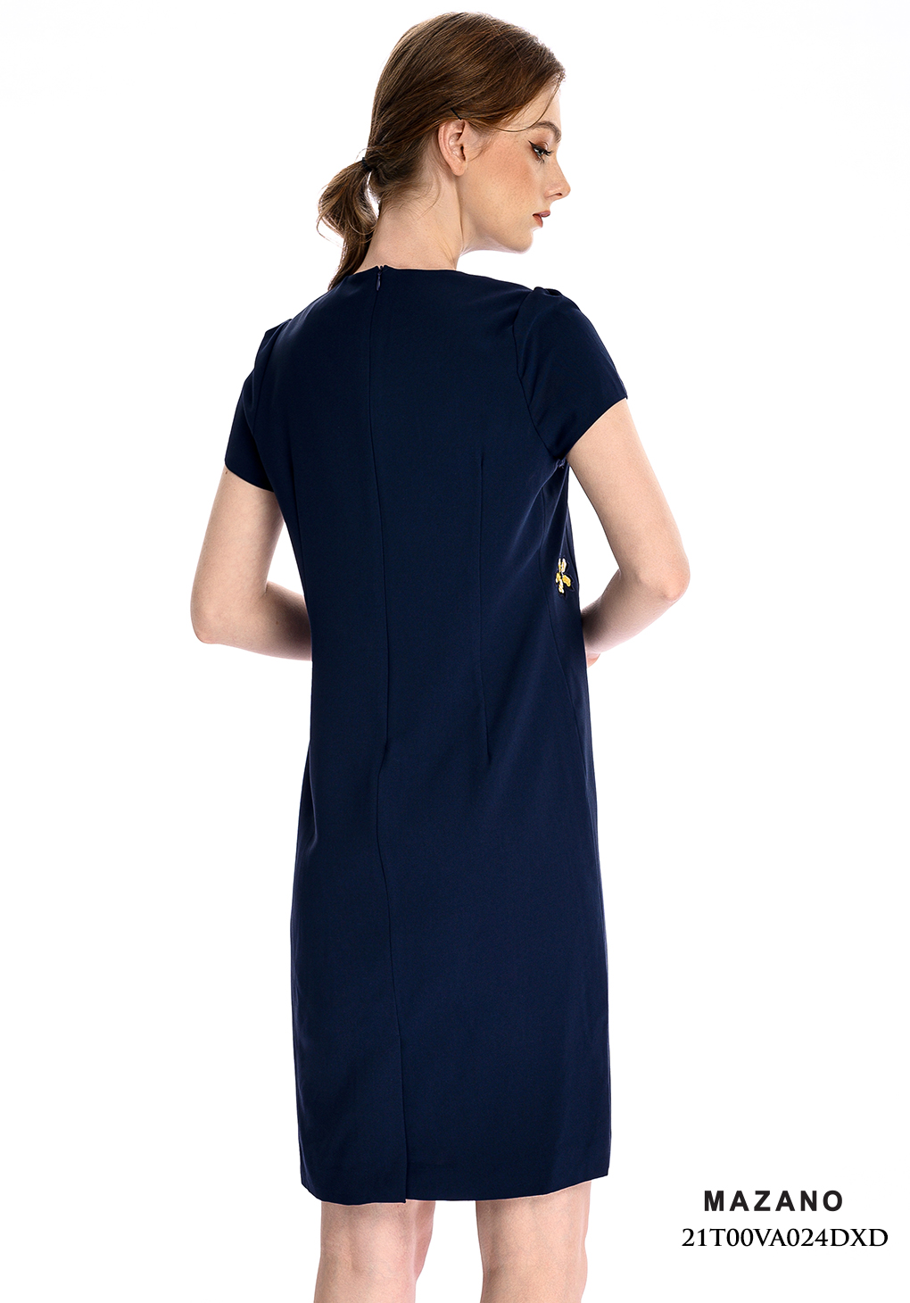 Đầm xanh than thêu hoa cách điệu_thumbnail_2