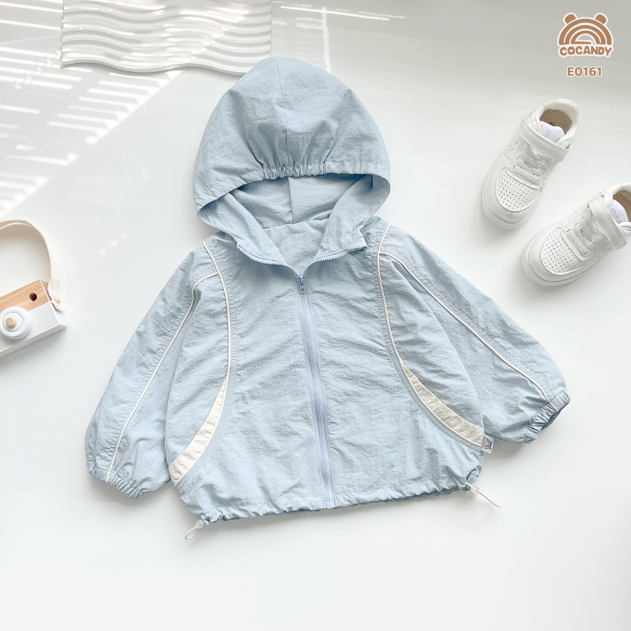 Áo khoác gió XANH DƯƠNG phối nẹp be nhỏ_thumbnail_3