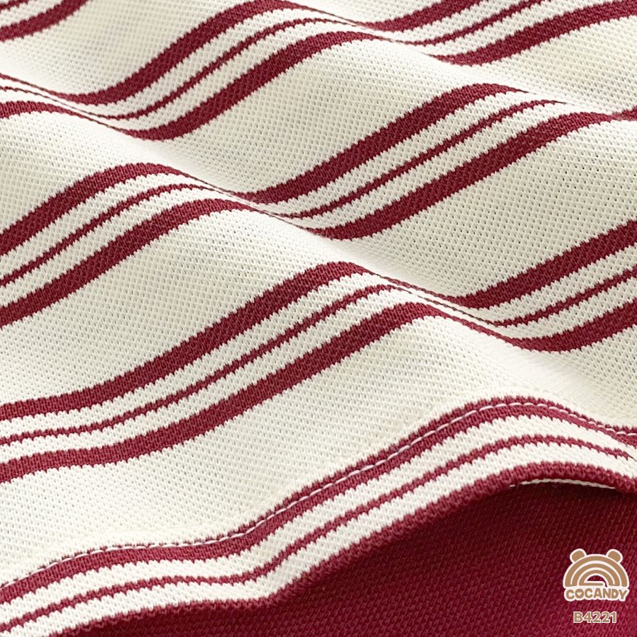 Bộ cộc kẻ ĐỎ cổ nơ + chân váy chữ A_thumbnail_3