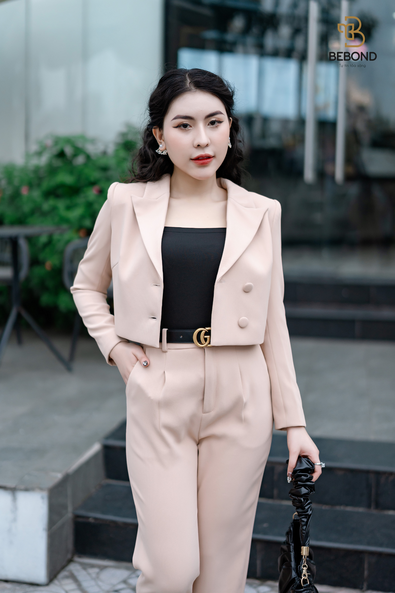 SET VEST CROPTOP MÀU BE SUSAN_thumbnail_1