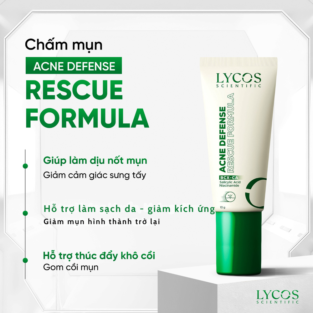 Combo Chăm Sóc Da Mụn Dầu Lycos – Sữa Rửa Mặt 100g + Gel Chấm Mụn 10g + Kem Dưỡng Cấp Ẩm 30g_thumbnail_7
