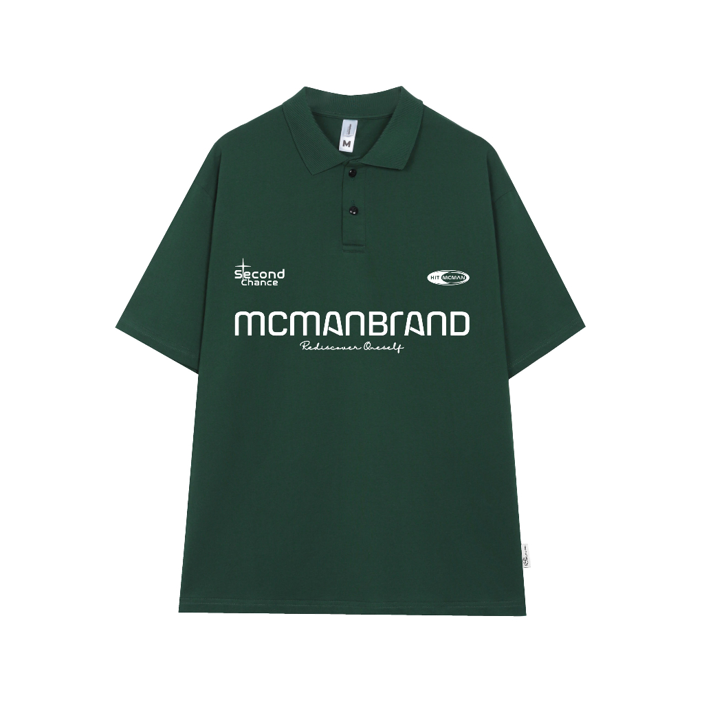 Áo polo nam form rộng đẹp PLD194 Miucho Man tay lỡ vải cotton mềm mại cho nam in Typography_thumbnail_3