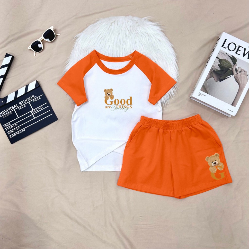 Bộ đồ trẻ em in hình gấu Good - Loza Kids FB89_thumbnail_1
