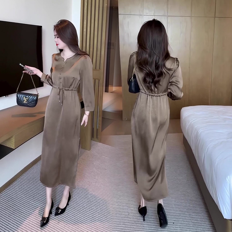 17843-Đàm suông lụa tay dài eo thắt dây rút cách điệu ( lụa)_thumbnail_3