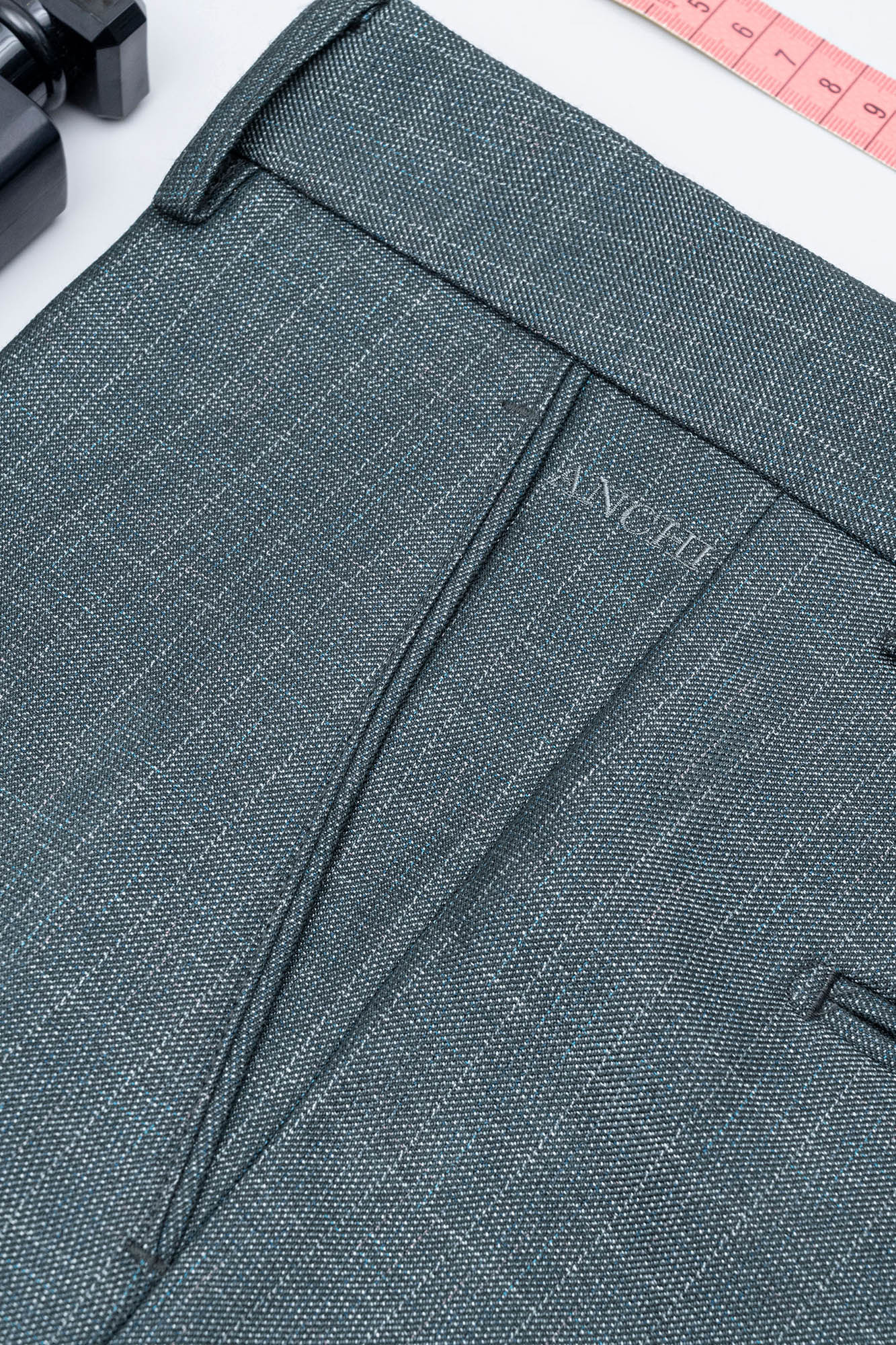 Quần Âu 0 Ly Cổ Điển Tweed Nam Trung Niên Dày Dặn Chống Nhăn_thumbnail_4