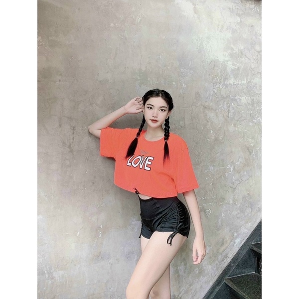 Áo Tank Thể Thao Love Dáng Croptop Dây Rút_thumbnail_23