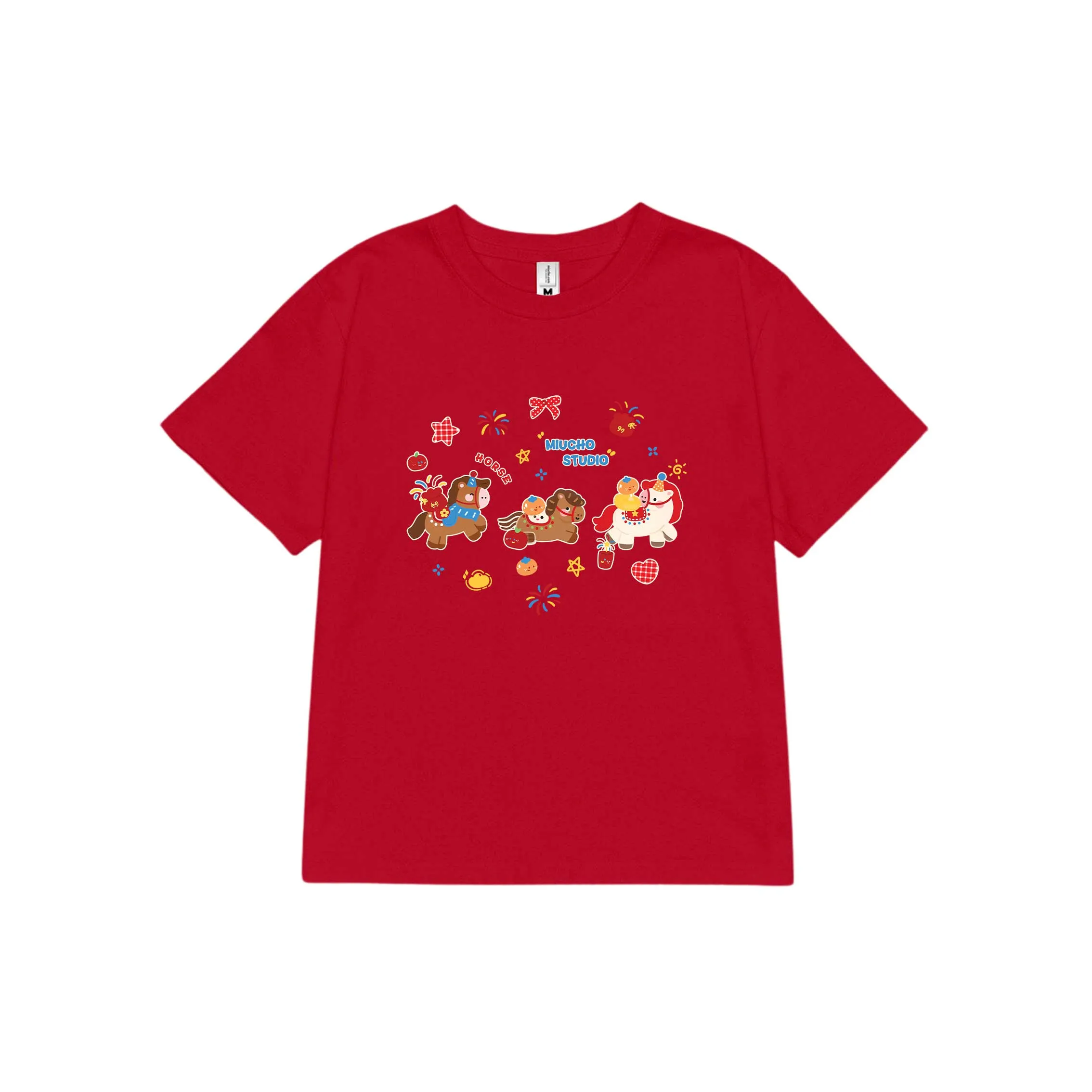 Áo thun baby tee Tết Bính Ngọ Miucho vải cotton thoáng mát dày dặn cổ tròn in mix 2923_thumbnail_13