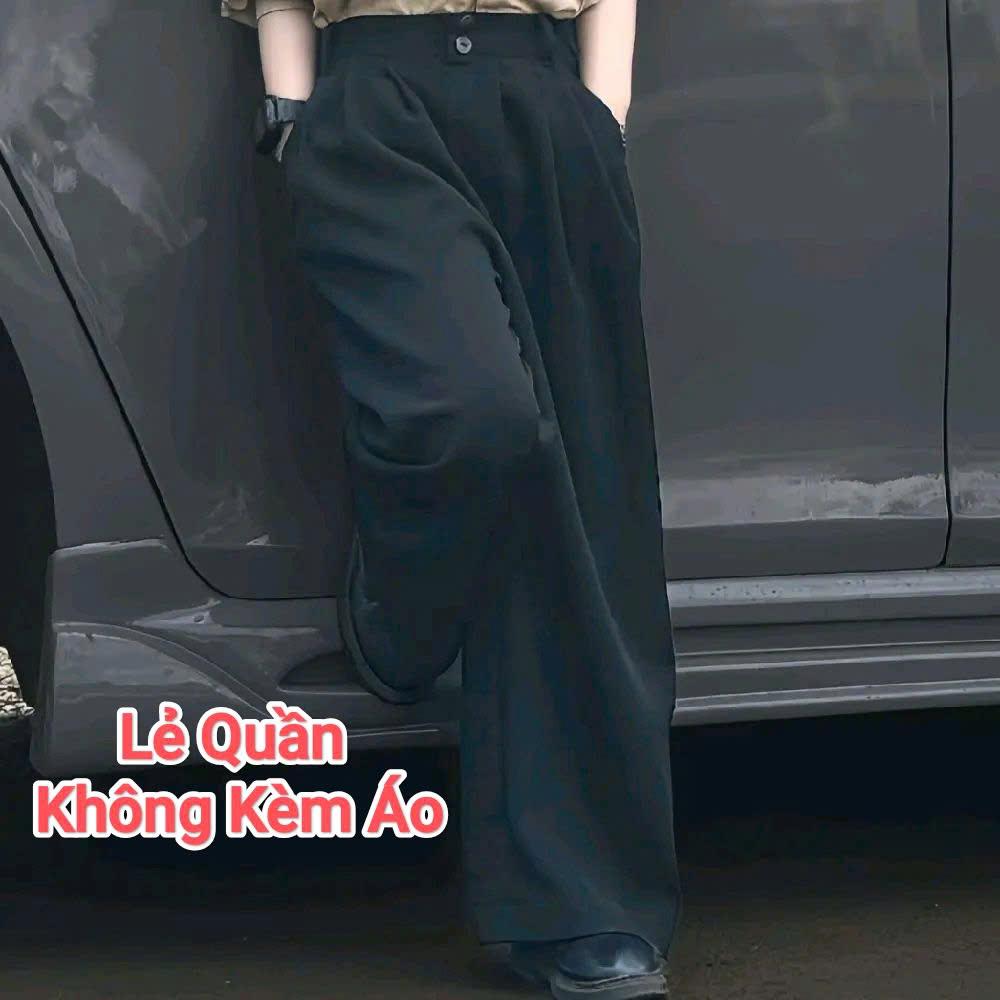 Áo Lụa Đỏ Dày Dặn, Quần Suông Đen Ống Rộng Cho Bé Trai._thumbnail_9