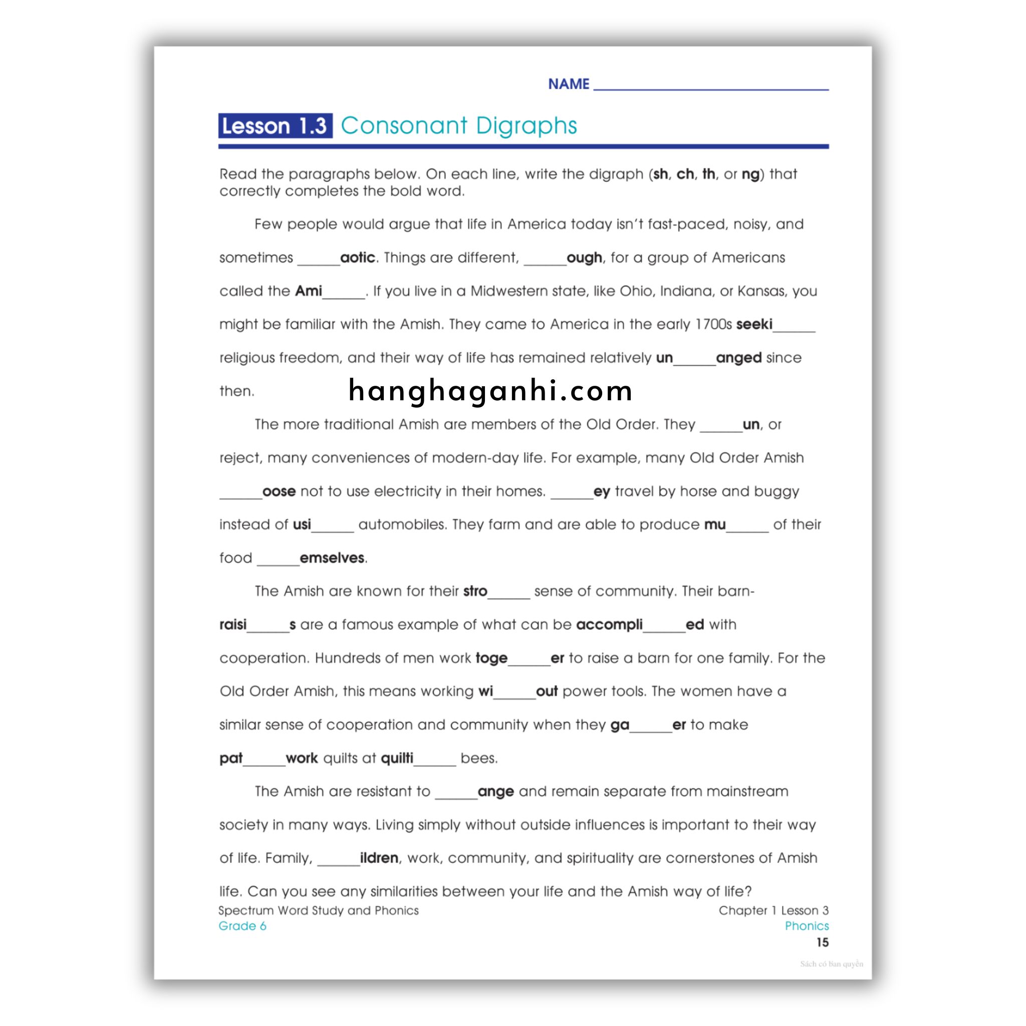 Sách Spectrum Word Study and Phonics Workbook Grade 6_thumbnail_7