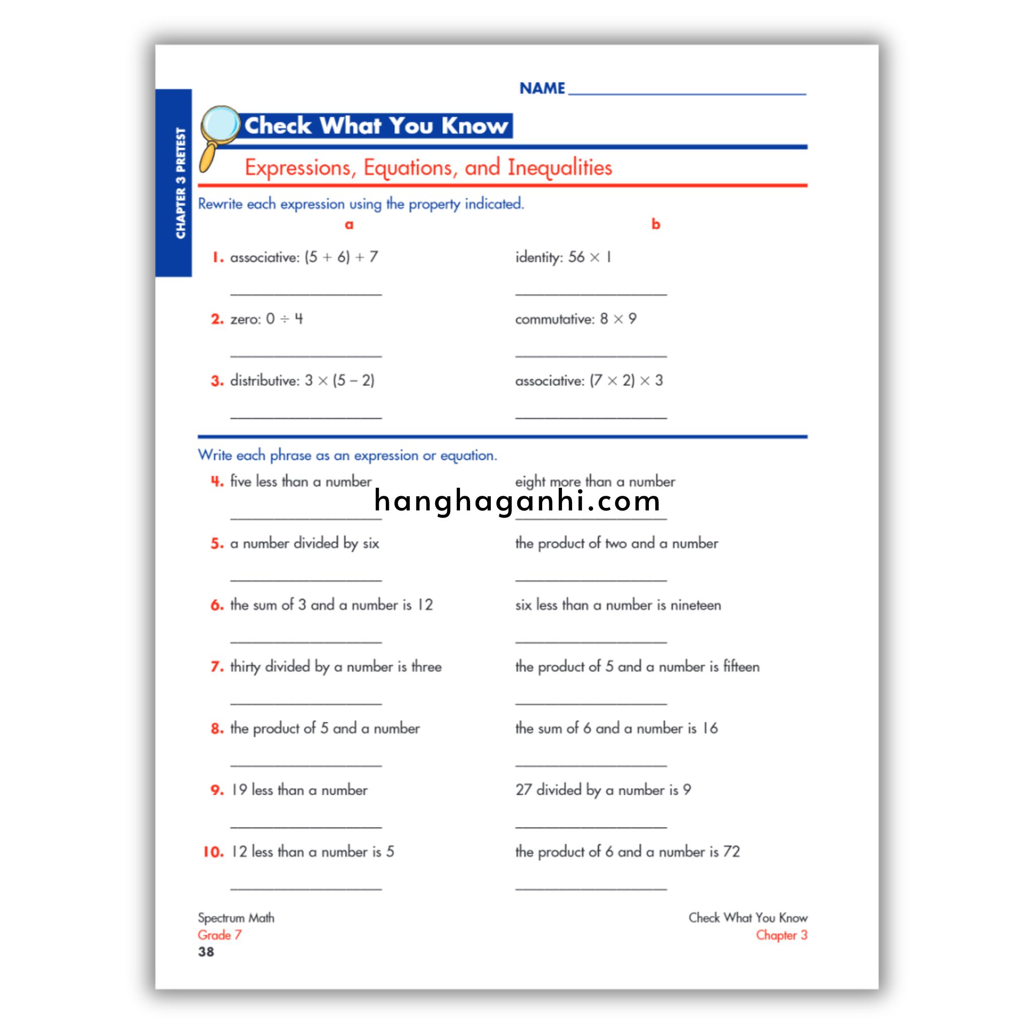 Sách Spectrum Math Workbook Grade 7 - Sách Toán Tiếng Anh cho bé lớp 7_thumbnail_11