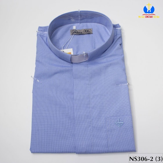 Tổng hợp áo  sơ mi cổ côn ngắn tay cho cha, linh mục - Quà tặng tân linh mục - quà tặng Công Giáo_thumbnail_0