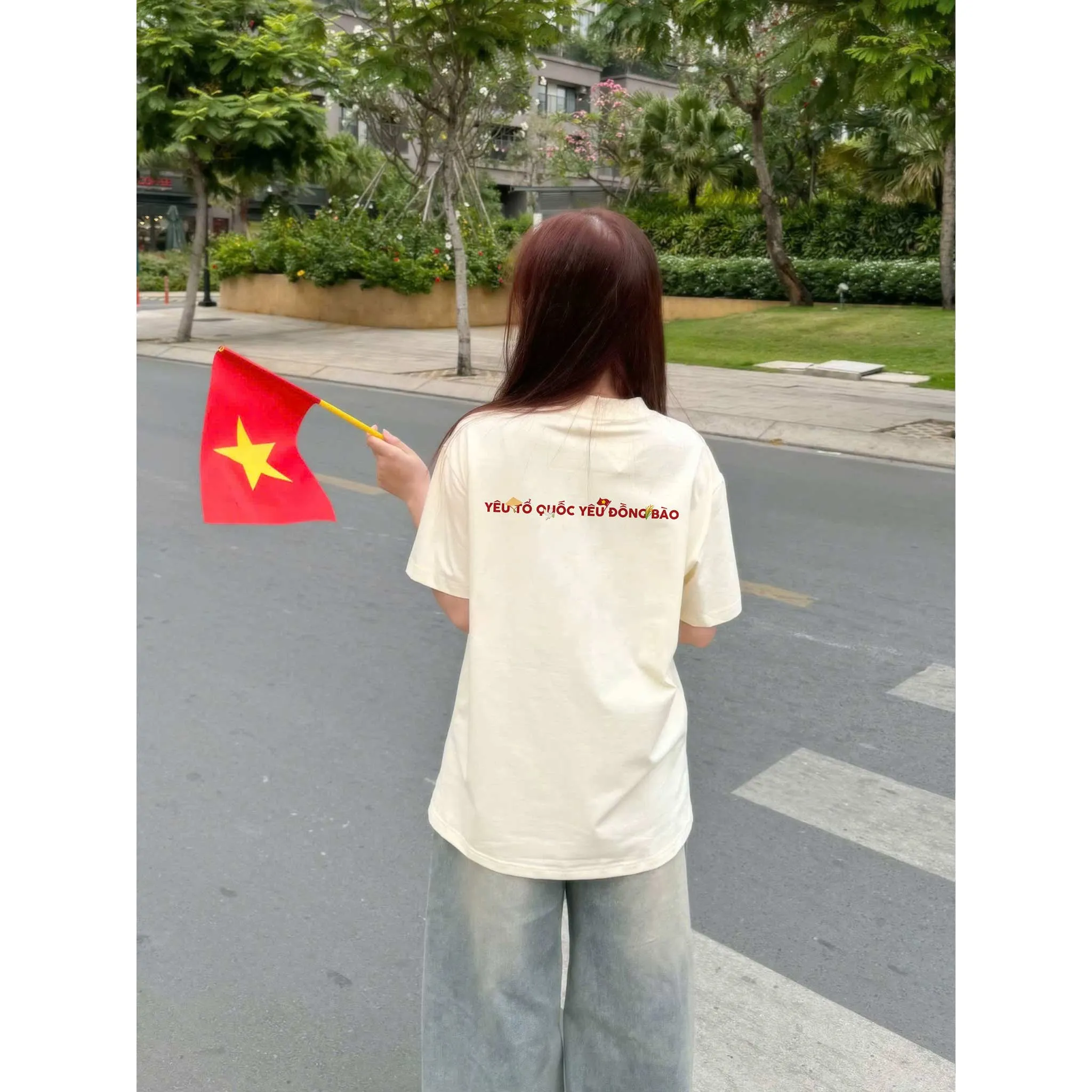 Áo thun Việt Nam tôi yêu form rộng 2505 Miucho vải cotton thoáng mát cổ tròn in mix_thumbnail_2