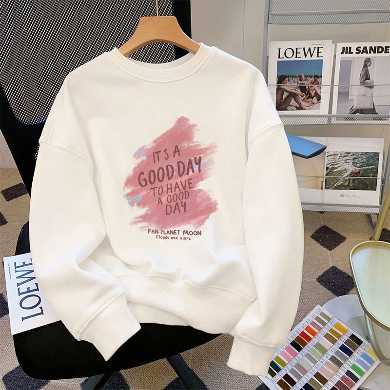 Áo sweater nữ dáng rộng dày - Áo nỉ thu đông unisex local brand -  Loza G0089_thumbnail_0