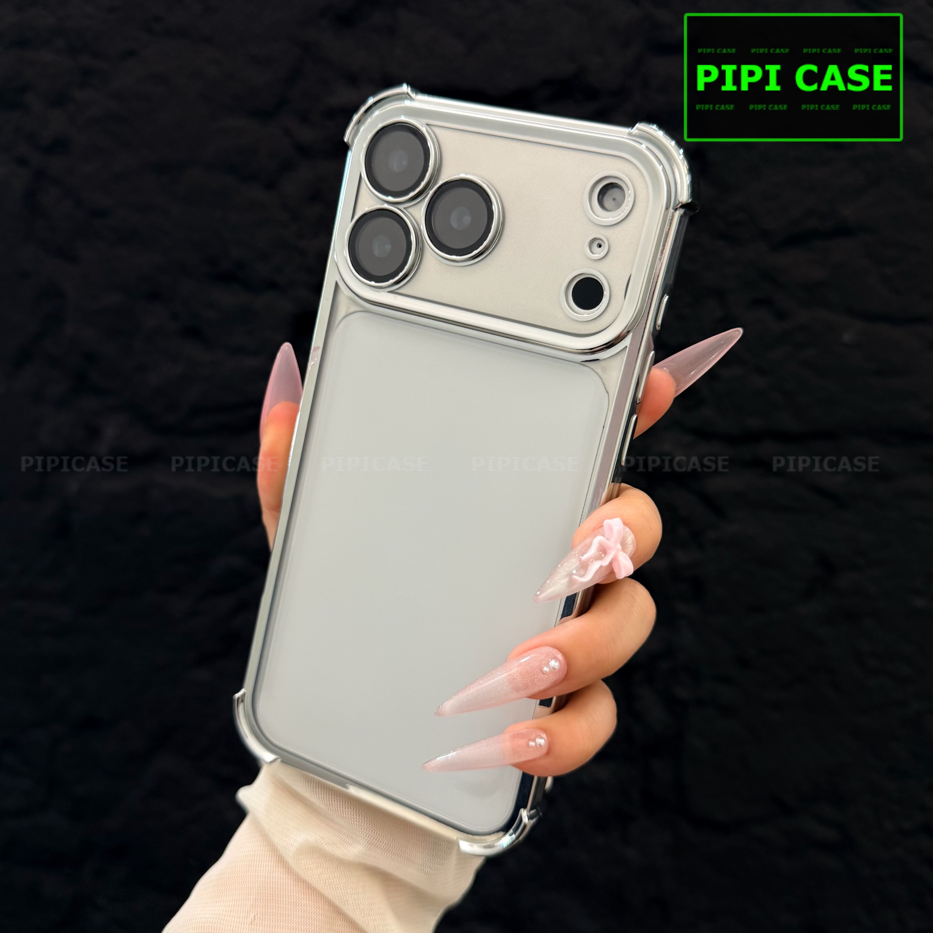 Ốp Lưng iPhone 17 Pro - Gu - Bạc
