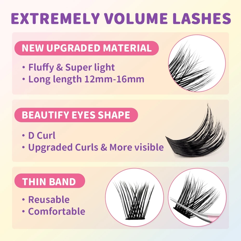 Fluffy Eyelash Extensions Eyelashes Extension_thumbnail_3