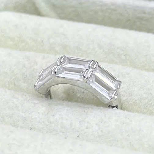 khuyên vòng bạc xi bạch kim hai hàng đá chữ nhật size 10_thumbnail_2