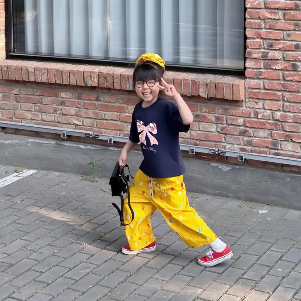 Áo thun bé gái form rộng Kado vải cotton thoáng mát mềm mại Hello Kitty hình nơ siêu cute 2881_thumbnail_5