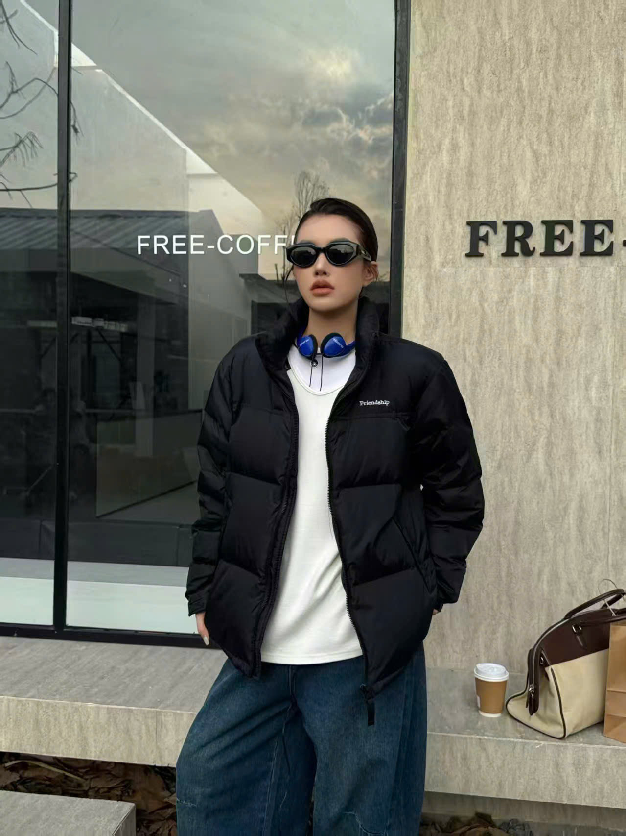 Áo khoác phao chữ - K13