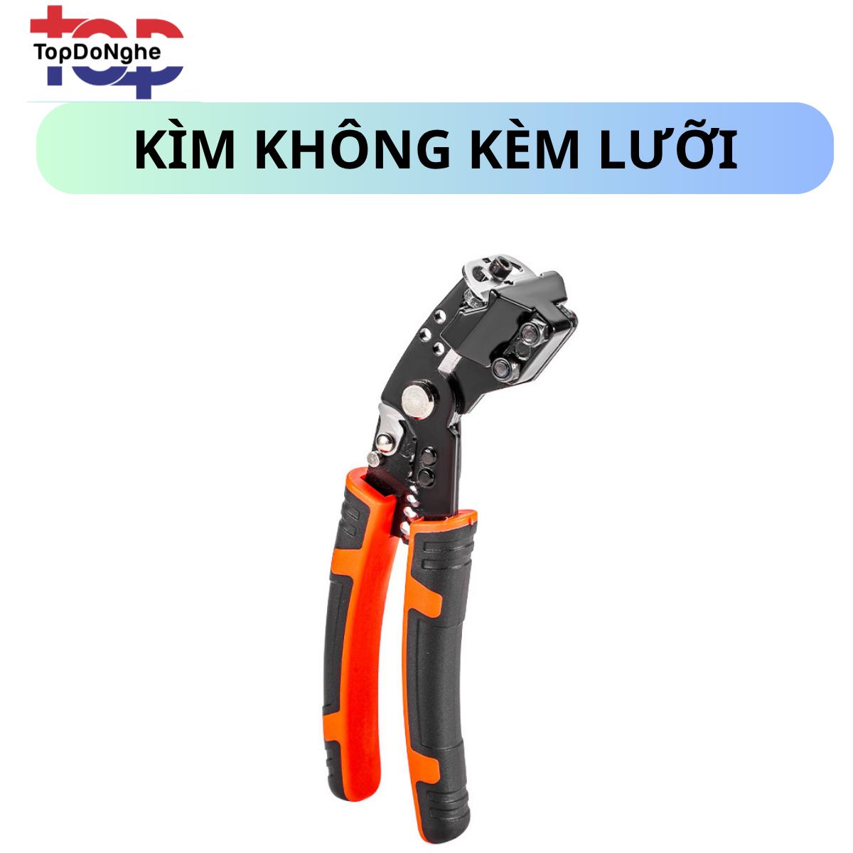 Kìm Tước Dây Ngang Đa Năng TopĐồNghề – Dụng Cụ Tuốt Dây Điện, Cắt Dây, Ép Đầu Cos Tự Động 6 Chức Năng, Tay Cầm Chống Trượt, Thép Carbon Siêu Bền, Tặng Kèm Lưỡi Dự Phòng_thumbnail_2