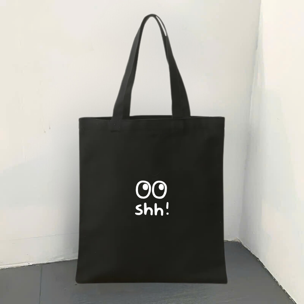 Túi tote vải canvas We Tee phong cách Hàn Quốc có khoá kéo và ngăn phụ - TOTE03_thumbnail_24