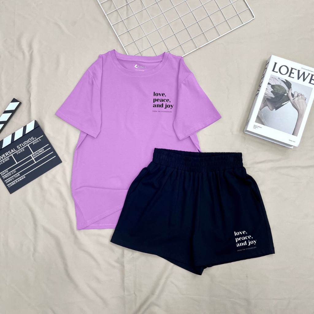 Đồ bộ nữ thun cotton dáng rộng mặc nhà đi chơi mùa hè mát mẻ - LOZA BP19_thumbnail_3