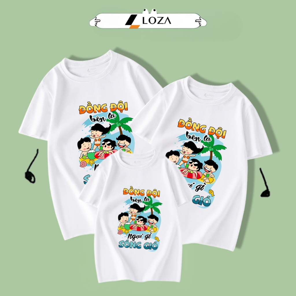 Áo phông gia đình LOZA KIDS 2025 - Áo đồng phục gia đình/ áo đồng phục nhóm du lịch biển – Mã GĐ3146_thumbnail_0