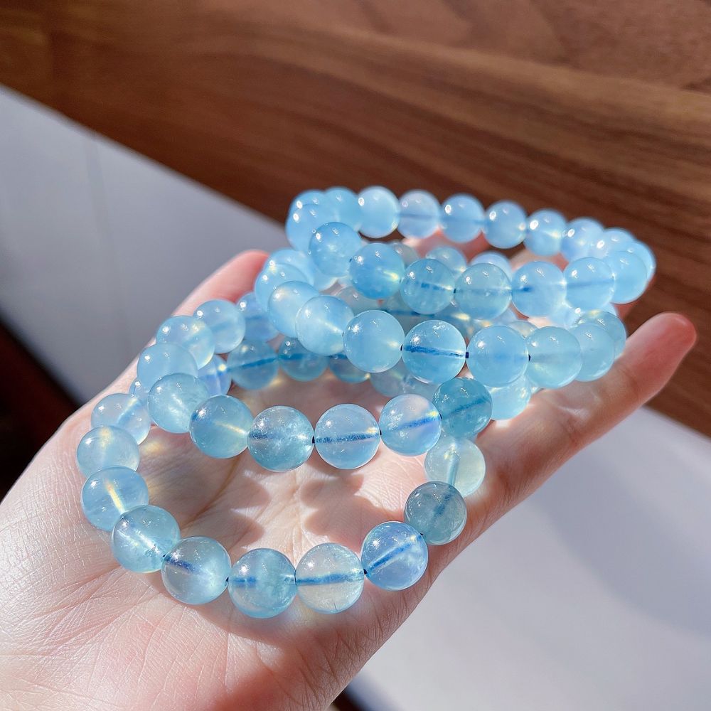 PT201 - Vòng tay đá Aquamarine tự nhiên