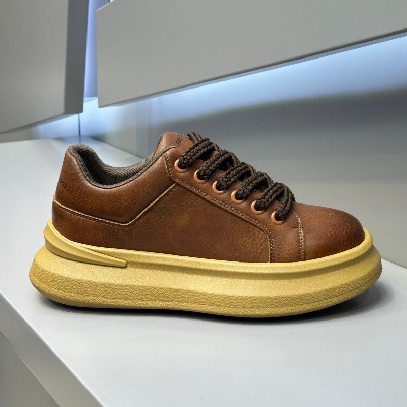 GA357 - Giày bố nam da buộc dây lót lông đế dày giữ ấm phong cách thời trang mùa đông 2025_thumbnail_2