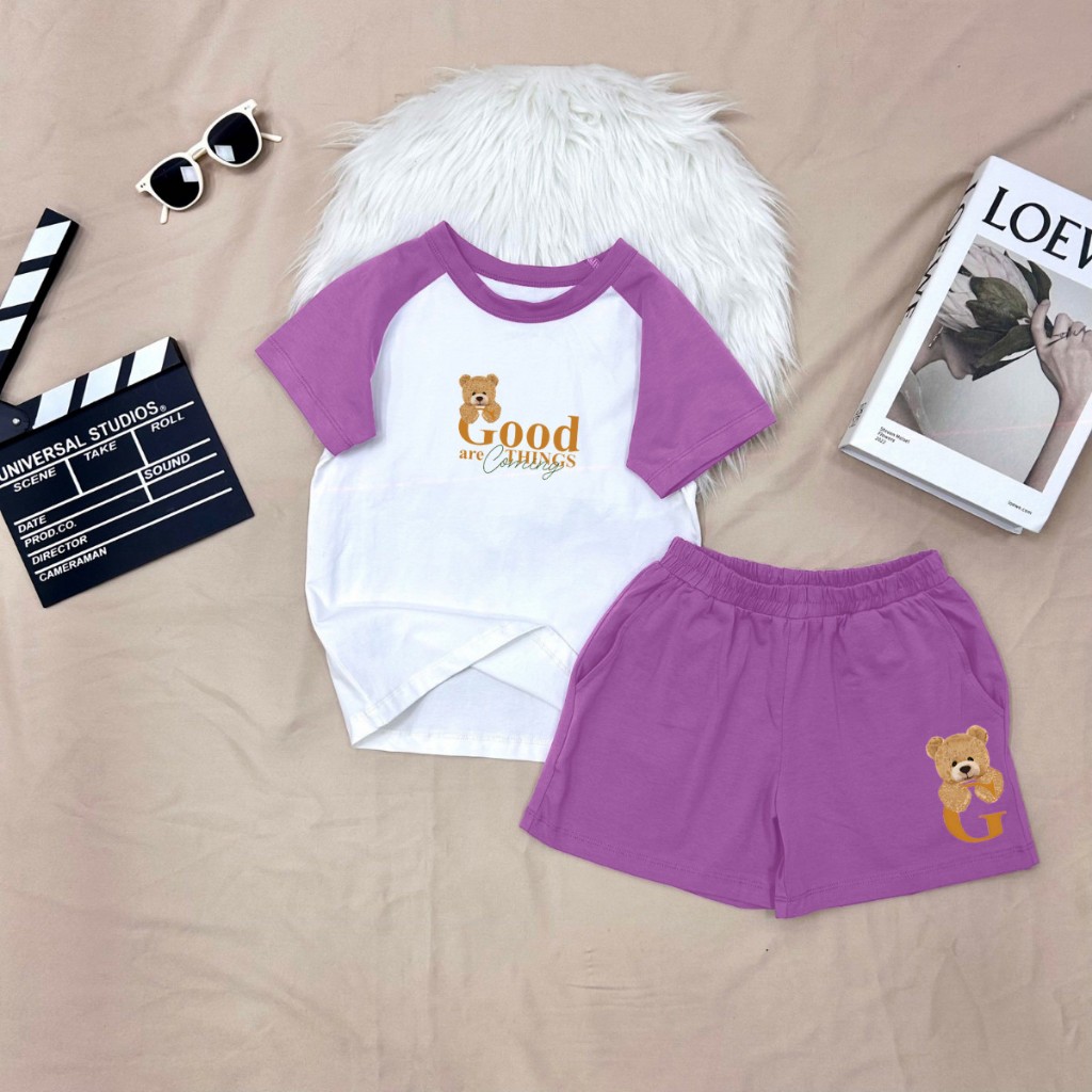 Bộ đồ trẻ em in hình gấu Good - Loza Kids FB89_thumbnail_2
