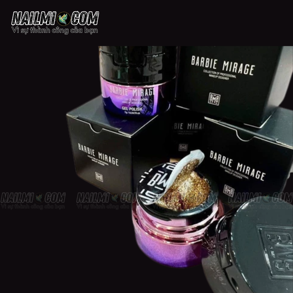 Gel Nhũ viền - ánh vàng đồng - 608 - Barbie Mirage_thumbnail_1